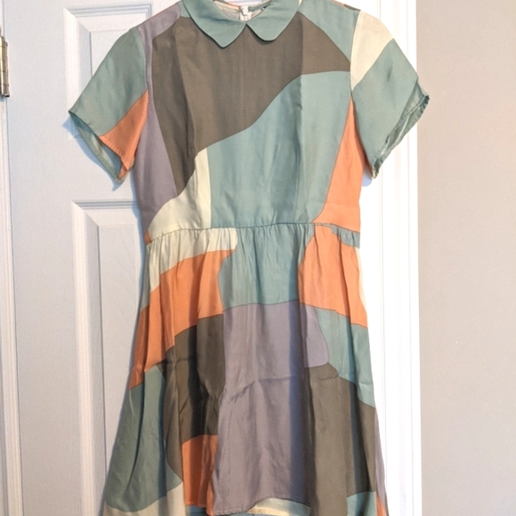 Dusen Dusen Jane Collar Maps dress Size 2 - Picture 2 of 12